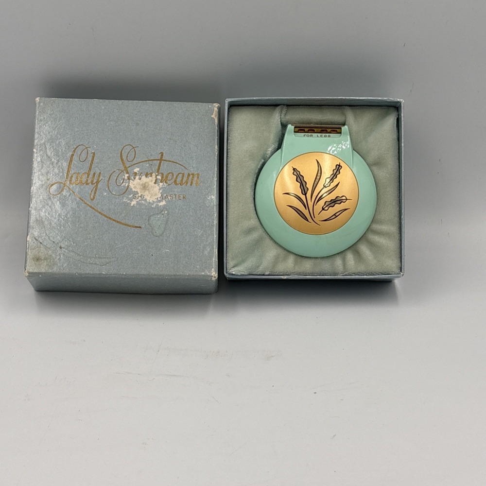 Lady Sunbeam ShaveMaster Shaver Model LS1 Turquoise with Box